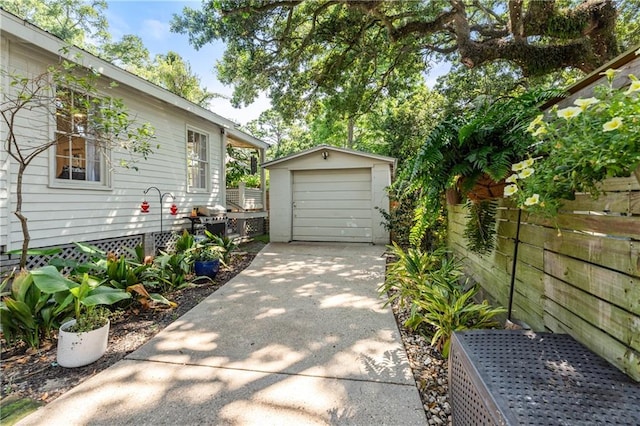 205 George St, Mobile, AL 36604 - detached garage featuring driveway
