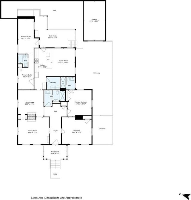 205 George St, Mobile, AL 36604 - home floor plan
