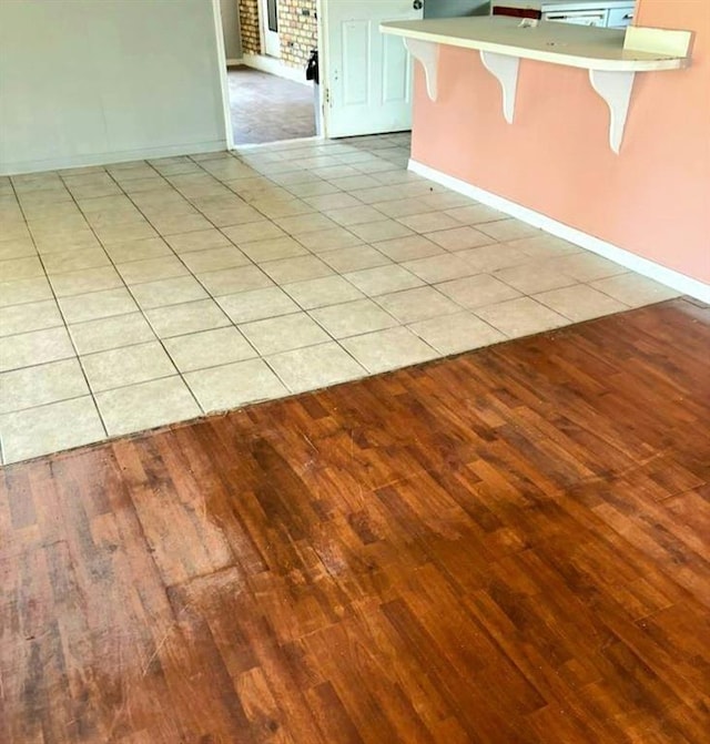 interior space featuring light wood-type flooring