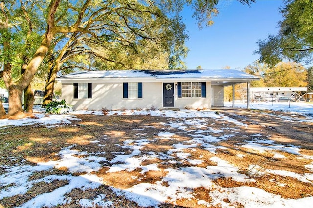 view of ranch-style house