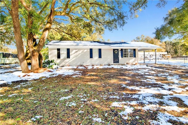 view of ranch-style house