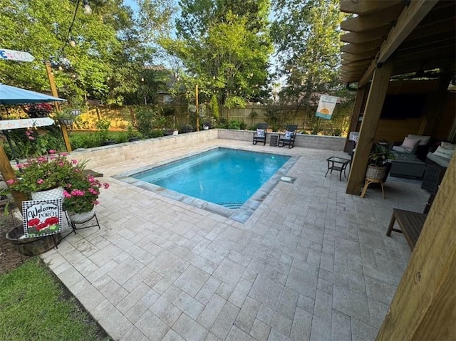 5541 Riverwood Lndg, Theodore, AL 36582 - view of pool featuring a patio and a fenced backyard