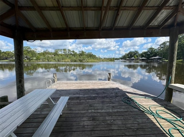 5541 Riverwood Lndg, Theodore, AL 36582 - dock area featuring a water view
