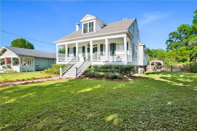 view of front of property featuring a porch