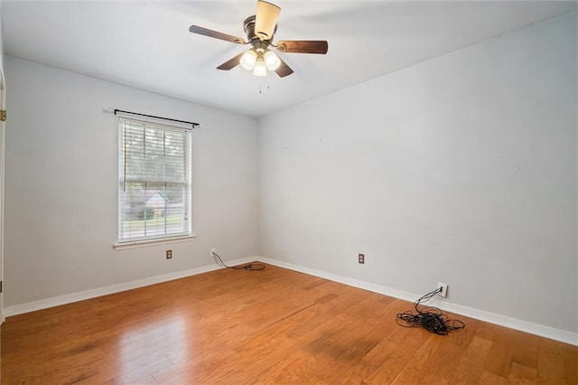 5175 Somerset Dr W, Mobile, AL 36619 - empty room with light wood-type flooring, baseboards, and a ceiling fan
