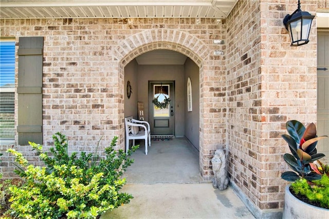 1484 Fenton Cir, Foley, AL 36535 - doorway to property featuring brick siding and stucco siding