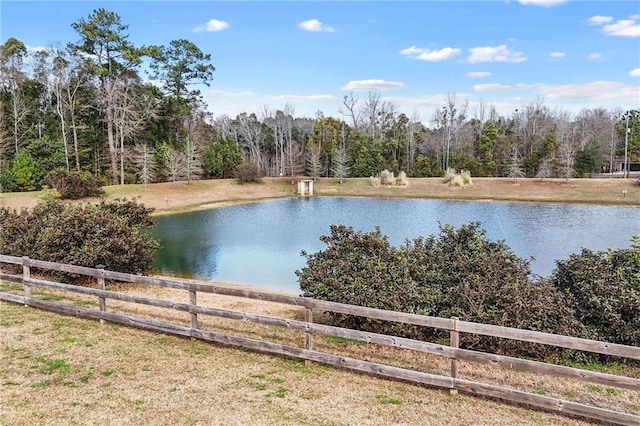 view of water feature