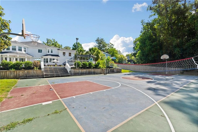 view of sport court