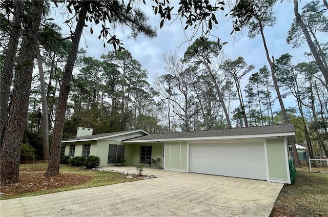 ranch-style house with a garage