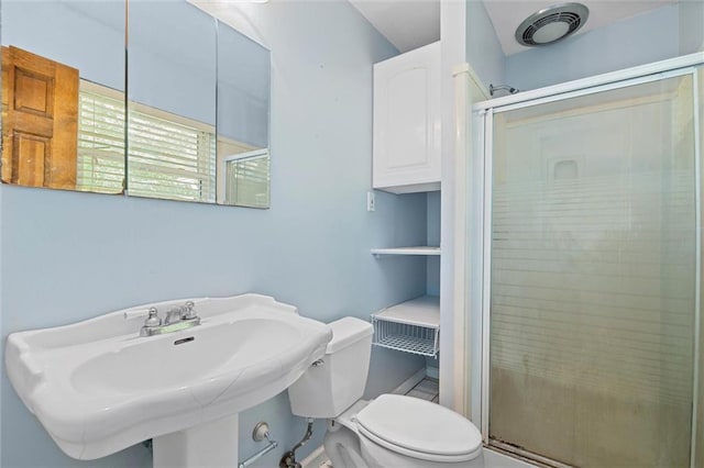 1113 4th Ave, Saraland, AL 36571 - bathroom with toilet and a shower stall