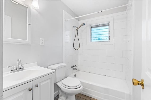 1101 Elmira St, Mobile, AL 36604 - full bathroom with toilet, vanity, and shower / tub combination