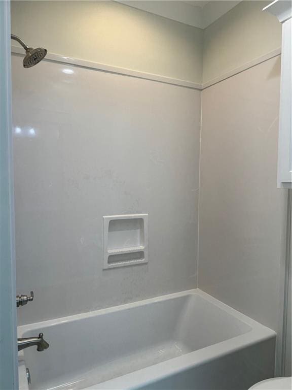 bathroom featuring bathtub / shower combination