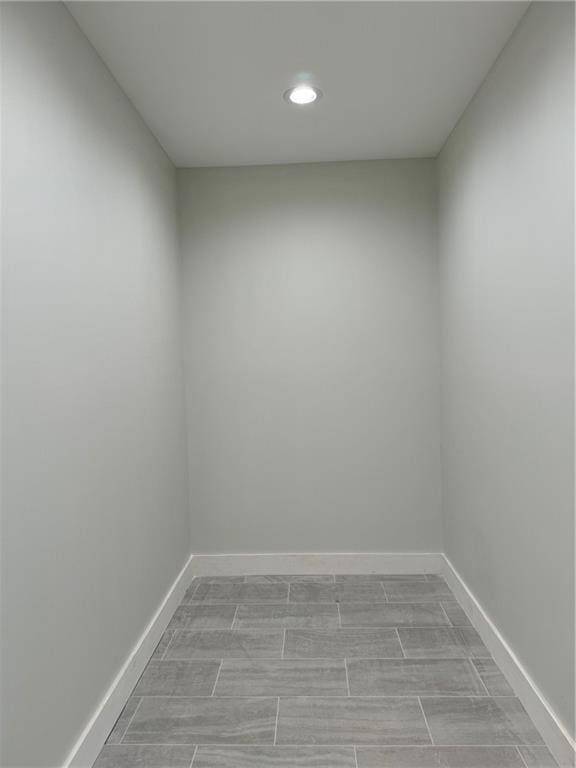 spare room featuring light tile floors