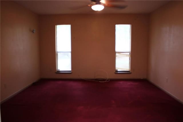 6500 Camden Cir, Mobile, AL 36618 - carpeted spare room featuring ceiling fan and baseboards