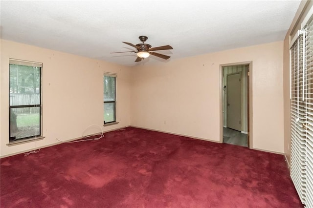 6500 Camden Cir, Mobile, AL 36618 - empty room featuring ceiling fan and carpet floors