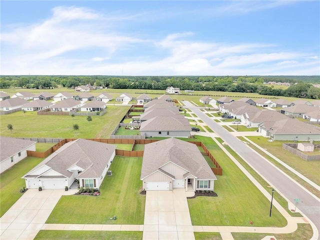 aerial perspective of suburban area