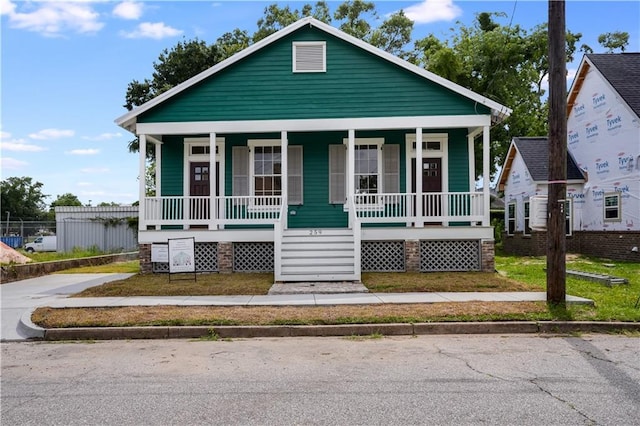 bungalow-style house with a porch