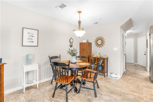 view of dining room