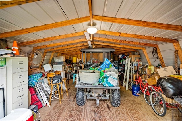 view of storage room