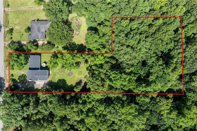 8520 Lebaron Ave W, Citronelle, AL 36522 - aerial overview of property's location featuring property boundaries highlighted