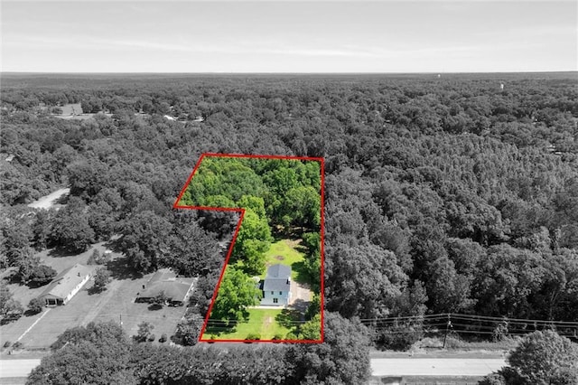 8520 Lebaron Ave W, Citronelle, AL 36522 - aerial overview of property's location featuring property parcel outlined
