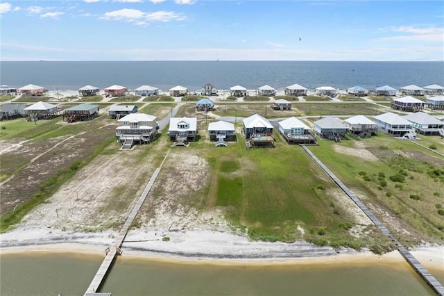 2528 Bridgeview Dr, Dauphin Island, AL 36528 - aerial view of residential area featuring expansive coastline