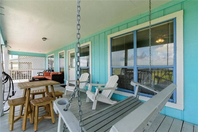 2528 Bridgeview Dr, Dauphin Island, AL 36528 - view of wooden deck