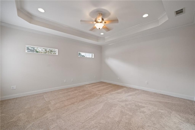 404 Savannah Ln, Foley, AL 36535 - unfurnished room with baseboards, a raised ceiling, and crown molding