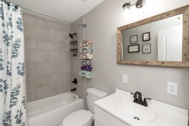 11525 Lott Rd, Chunchula, AL 36521 - bathroom with shower / bathtub combination with curtain and vanity
