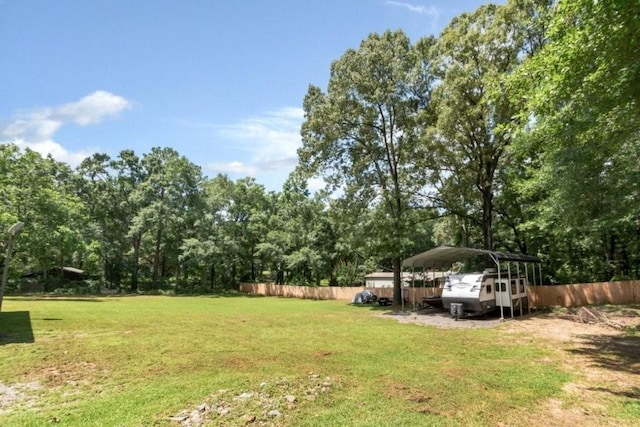 11525 Lott Rd, Chunchula, AL 36521 - view of yard with a carport