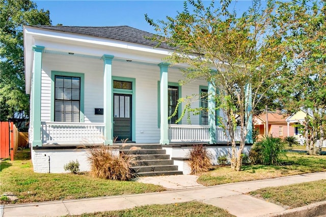 bungalow-style home featuring a porch