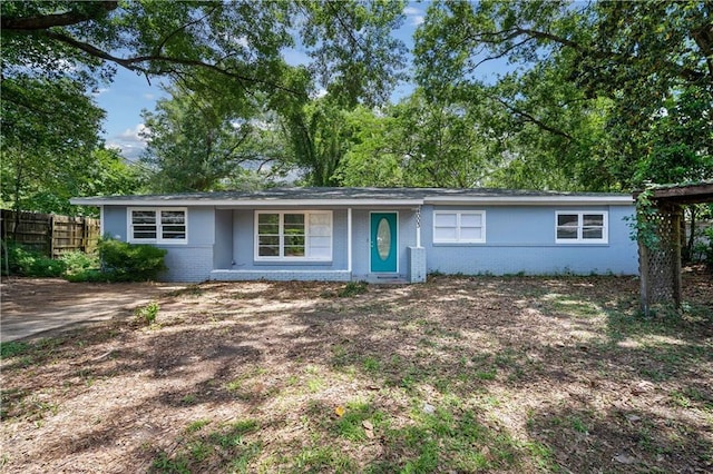 4003 Littledale Ct, Mobile, AL 36609 - ranch-style house featuring brick siding and fence