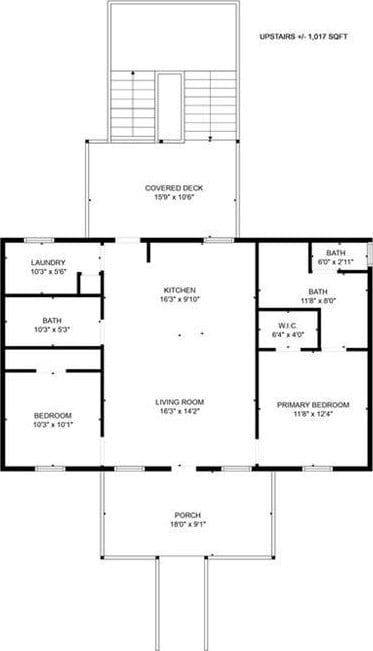 2015 Cadillac Ave, Dauphin Island, AL 36528 - floor plan