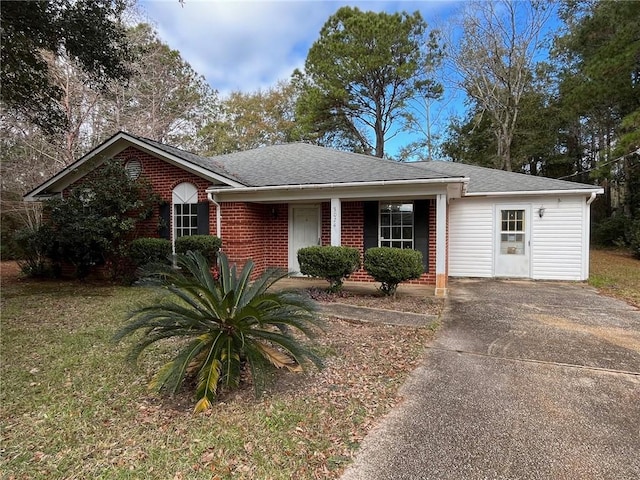 view of ranch-style house