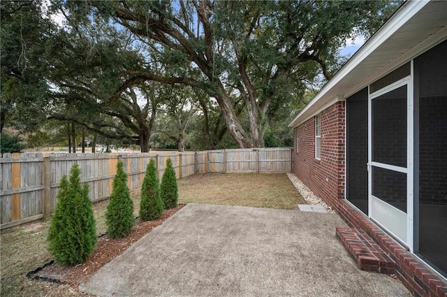 view of yard featuring a patio