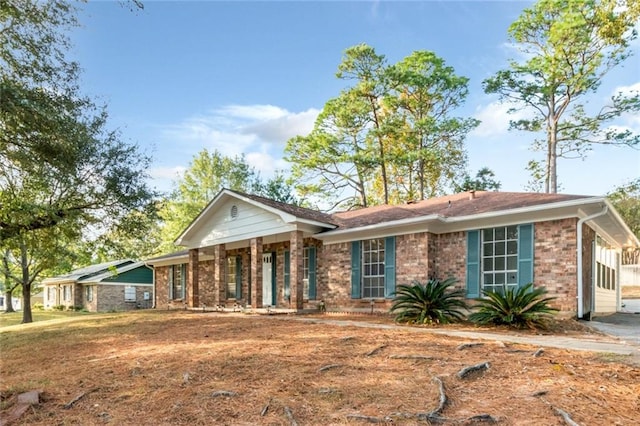 view of ranch-style house