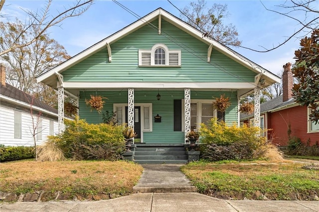 bungalow with covered porch