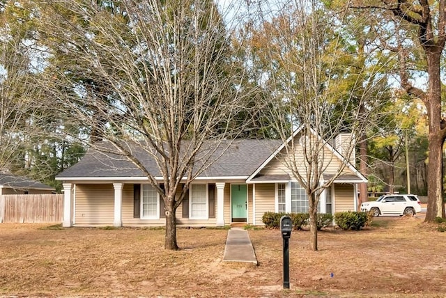 view of front of home