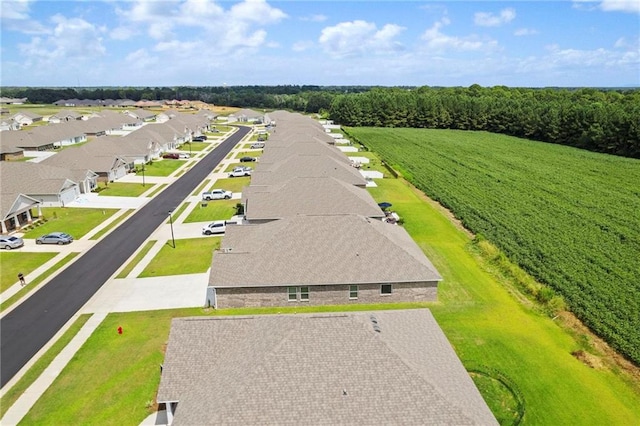 bird's eye view featuring a residential view