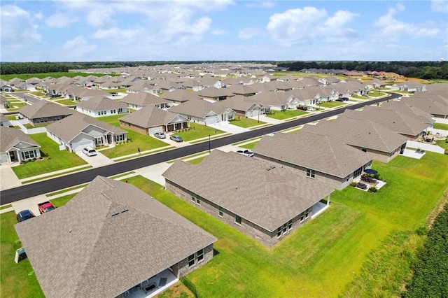 bird's eye view featuring a residential view