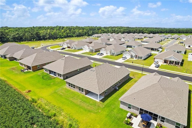 aerial view featuring a residential view