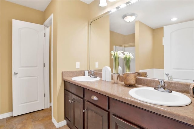 bathroom featuring vanity