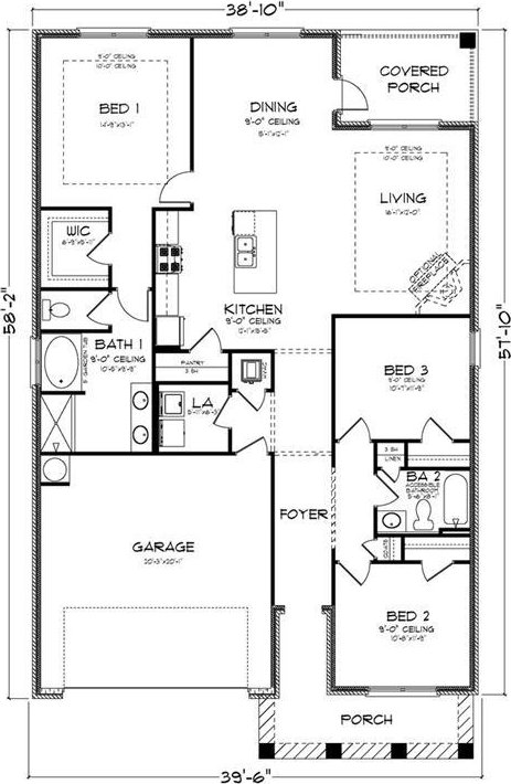 10706 Relic Rd N, Mobile, AL 36608 - view of property floor plan