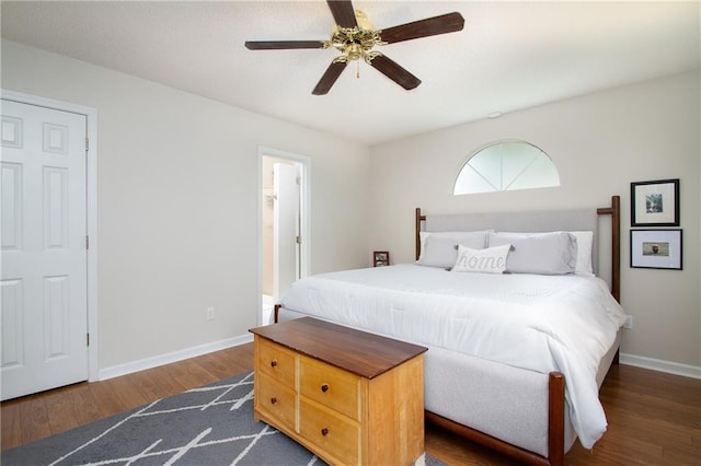 1000 Pinemont Dr, Mobile, AL 36609 - bedroom featuring dark wood-style flooring and ceiling fan