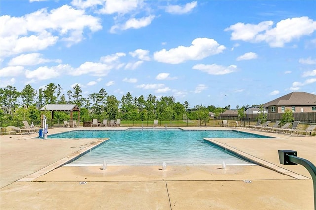 view of pool with a patio