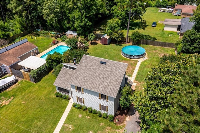 4250 Tara Dr W, Mobile, AL 36619 - view from above of property featuring a pool