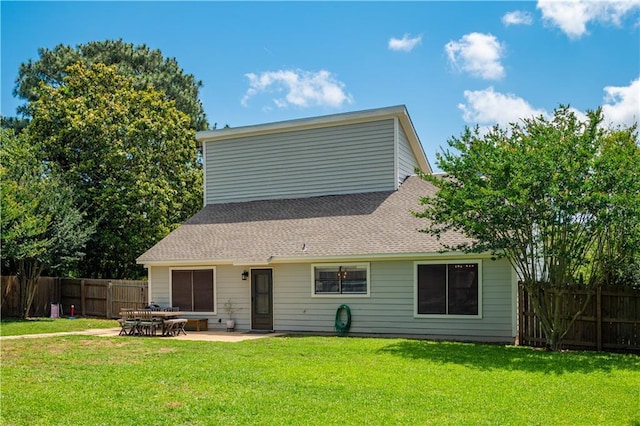 4250 Tara Dr W, Mobile, AL 36619 - back of property featuring a patio area and roof with shingles