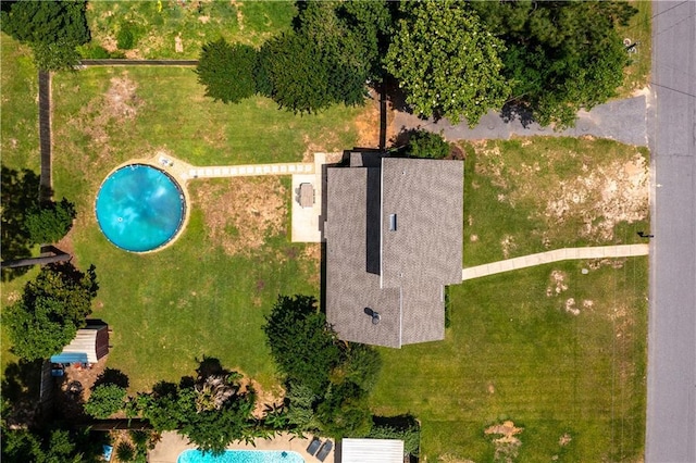 4250 Tara Dr W, Mobile, AL 36619 - bird's eye view of a pool area