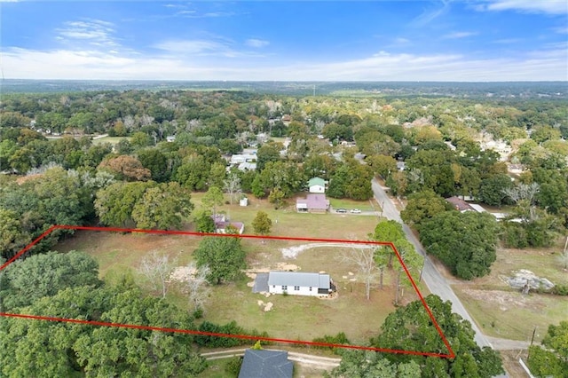 4630 General Rd, Mobile, AL 36619 - aerial view of property's location featuring property parcel outlined and a heavily wooded area