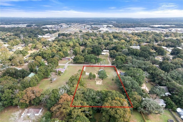 4630 General Rd, Mobile, AL 36619 - view of property location with property parcel outlined and a heavily wooded area